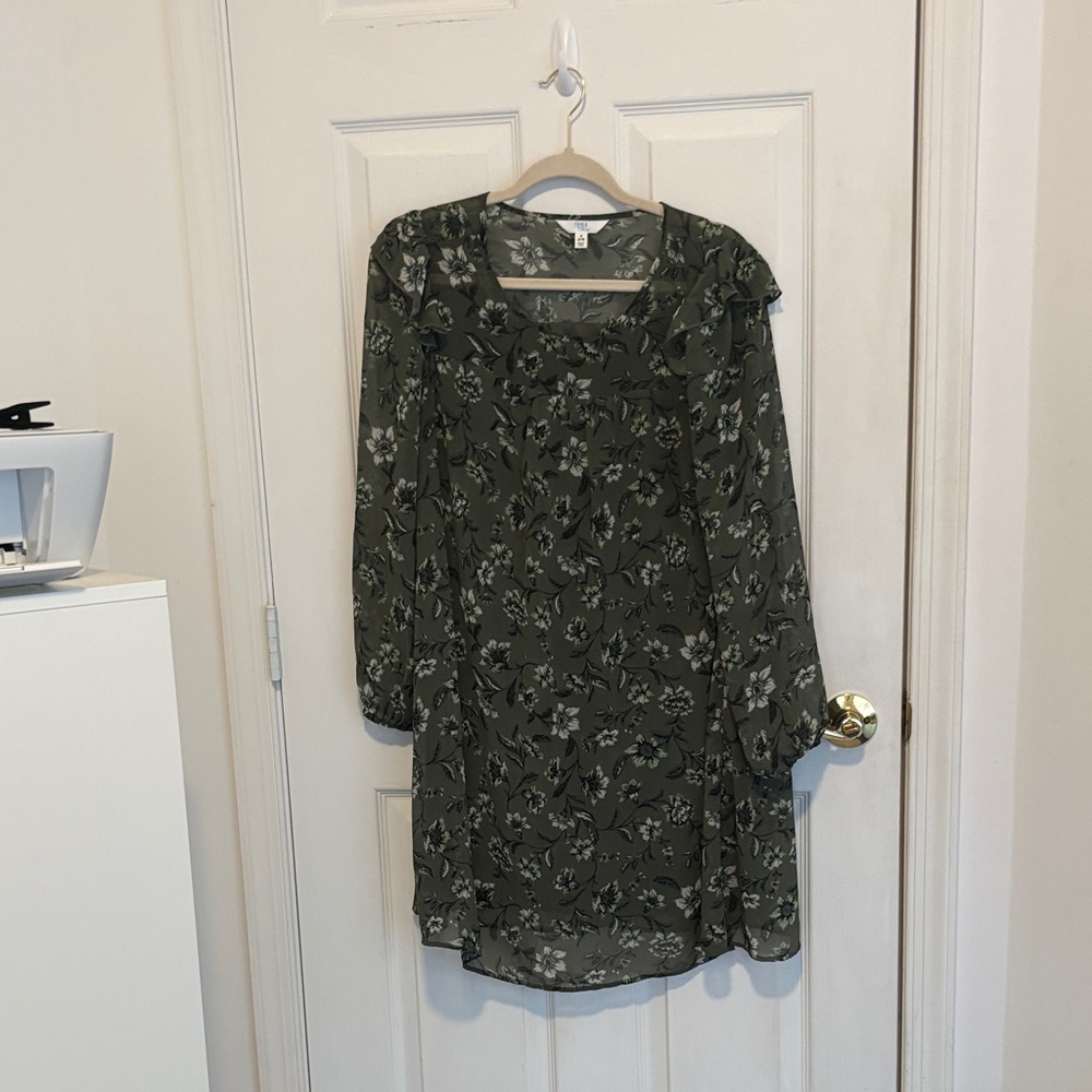 Floral Green Dress